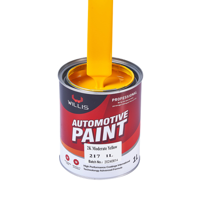 2K Moderate Yellow Car Paint Acrylic Resin Spray Coating