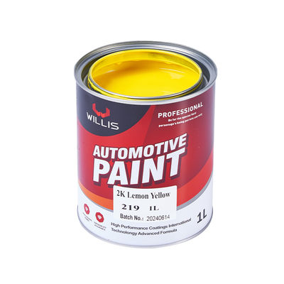 2K Automotive Paint Lemon Yellow for Automotive Repair with 1L 4L 20L 200L Sizes and 2 Years Shelf Life