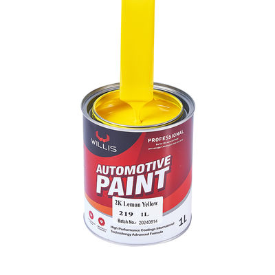 2K Automotive Paint Lemon Yellow for Automotive Repair with 1L 4L 20L 200L Sizes and 2 Years Shelf Life