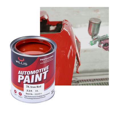 Hot Selling 2K Iron Red Automotive Coating Factory Supply OEM Available Acrylic Resin Liquid Car Painting Refinish Coat Paint
