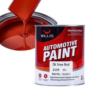 Hot Selling 2K Iron Red Automotive Coating Factory Supply OEM Available Acrylic Resin Liquid Car Painting Refinish Coat Paint