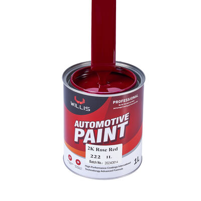Chinese Automotive Paint Manufacturer's 2K Rose Red Coating Paint Good Price Supplies Car Spray Refinish Two Component Paint