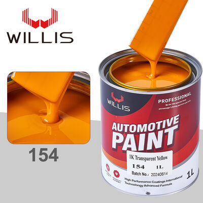 WILLIS 1K 베이스코트 자동차 아크릴 스프레이 코팅 (차량, 보트 재도장, 플라스틱 코팅) 모델 154 안료 기반 액체
