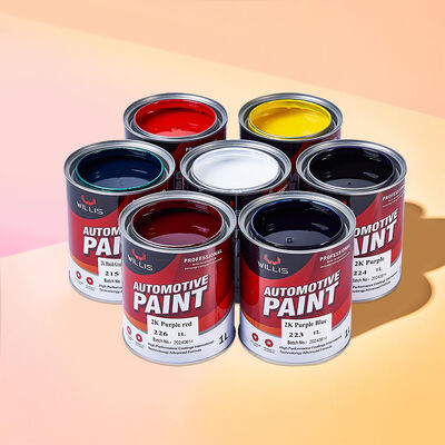 Factory Direct 1K Transparent Iron Yellow Liquid Car Repair Paint One-Component Acrylic Resin for Auto Paint
