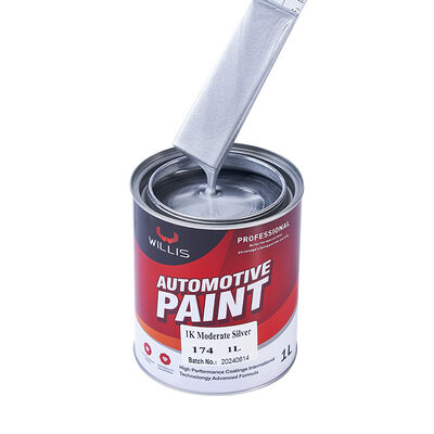 Willis Model 174 1K Moderate Silver Mixed Acrylic Resin Liquid Coating for Car & Plastic Coating Spray Application