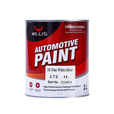 1K Fine White Silver Polyurethane Thinner for Car Repair Acrylic Resin Coating Paint Automotive Mixed Paint