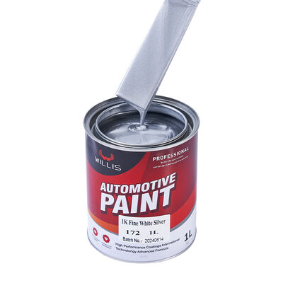 1K Fine White Silver Polyurethane Thinner for Car Repair Acrylic Resin Coating Paint Automotive Mixed Paint