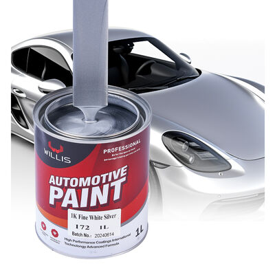 1K Fine White Silver Polyurethane Thinner for Car Repair Acrylic Resin Coating Paint Automotive Mixed Paint