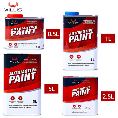 Low MOQ & Free Sample High Quality Metallic Car Paint Kit From China Factory: Basecoat, 2K Clear Coat with Hardener for Repair