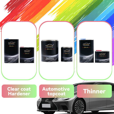 Car Paint, 1K Acrylic Silver Metallic Paint for Automotive & Plastic Parts, Coarse Silver Mix with Thinner for Spray Painting