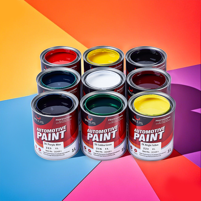 2K Solid Paint with 2 Years Shelf Life Free Sample Available in 1L 4L 20L Sizes for Automotive Repair