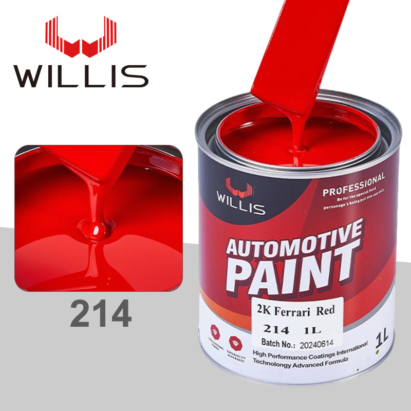 Red 2K Solid Paint With 1L 4L 20L Sizes And 2 Years Shelf Life For Automotive Spray Application,Made In China