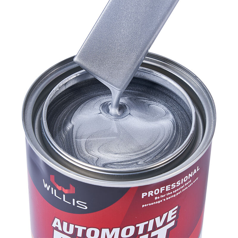1K Fine White Silver Polyurethane Thinner for Car Repair Acrylic Resin Coating Paint Automotive Mixed Paint